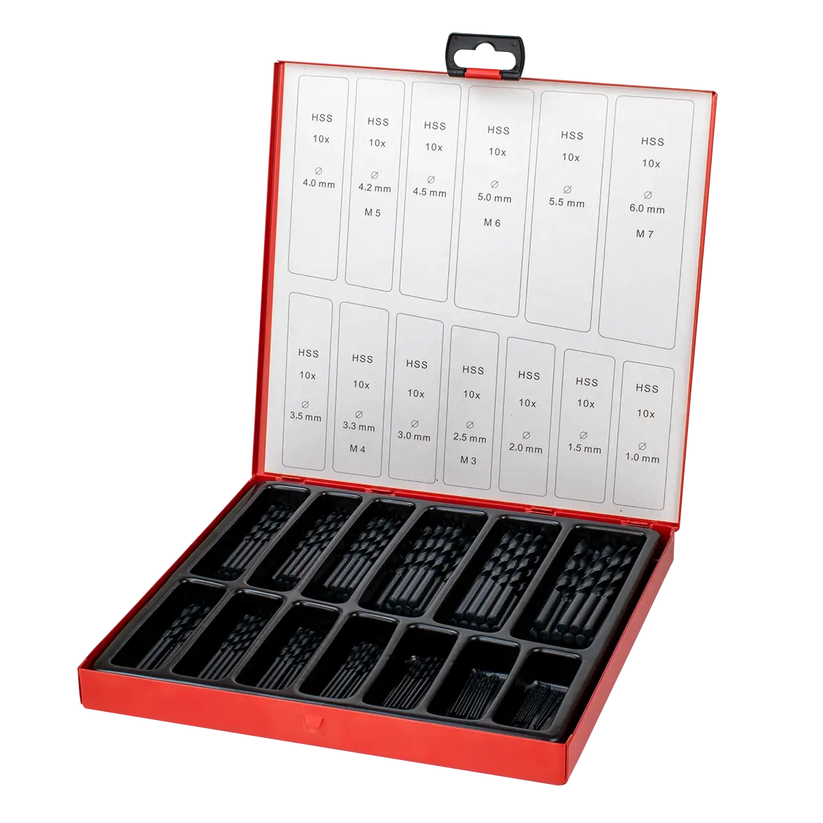 Metal drill bit set DIN 338 HERMAN QDM 13 HSS R 130 pcs drill bits
