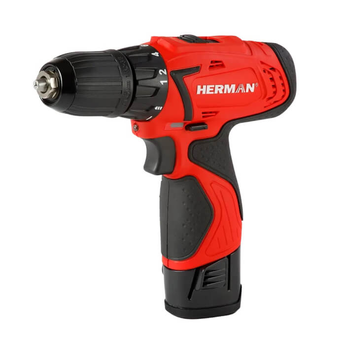 ACTION! Cordless drill/driver HERMAN AXS-1080 | 10,8 V Set | Drill bit set FOR FREE