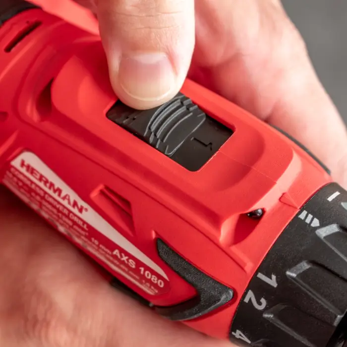 ACTION! Cordless drill/driver HERMAN AXS-1080 | 10,8 V Set | Drill bit set FOR FREE