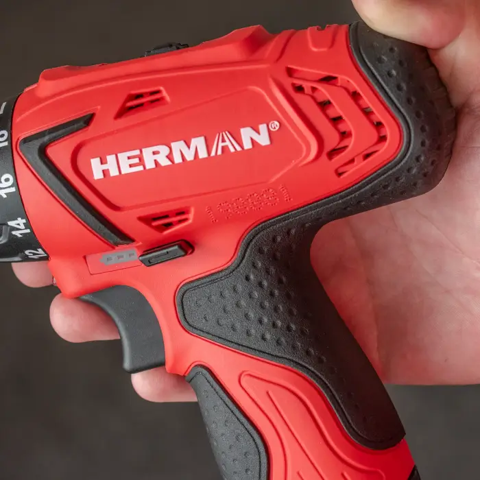 ACTION! Cordless drill/driver HERMAN AXS-1080 | 10,8 V Set | Drill bit set FOR FREE