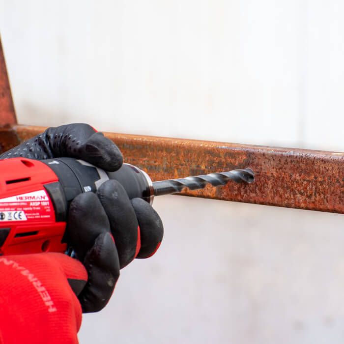 ACTION! Cordless drill/driver HERMAN AXSP-1441 | 14,4 V Set | 2x Drill bit set FOR FREE