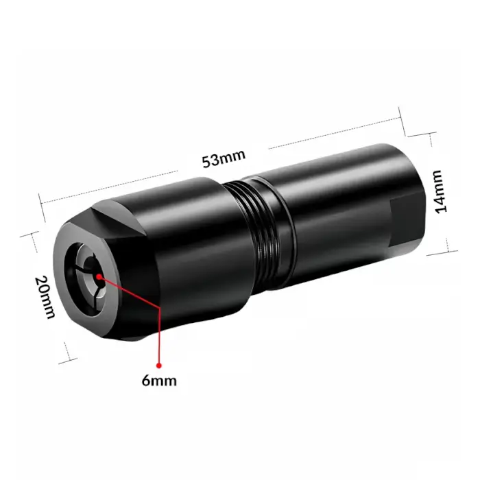 Adapter M14 / collet 6mm HERMAN MS-71 For angle grinders