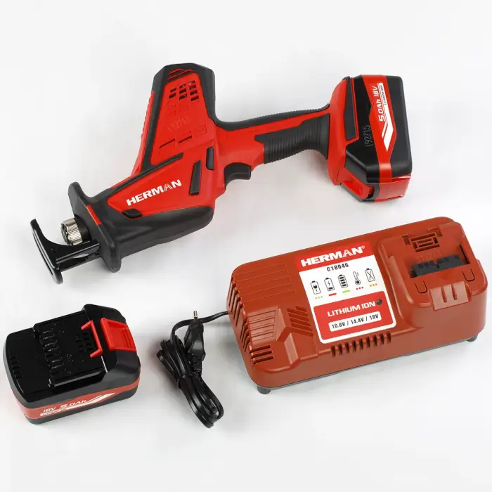 Cordless reciprocating saw HERMAN AXRS-1800 | 18,0 V 5Ah | Complete | Warranty: 3 years