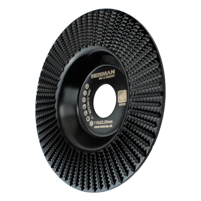 Carbide grinding wheel HERMAN GW-10 Demony Flat rasp for wood