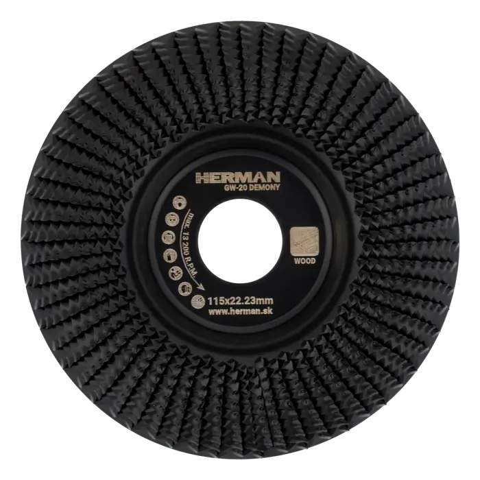 Carbide grinding wheel HERMAN GW-20 Demony 115x22,23mm