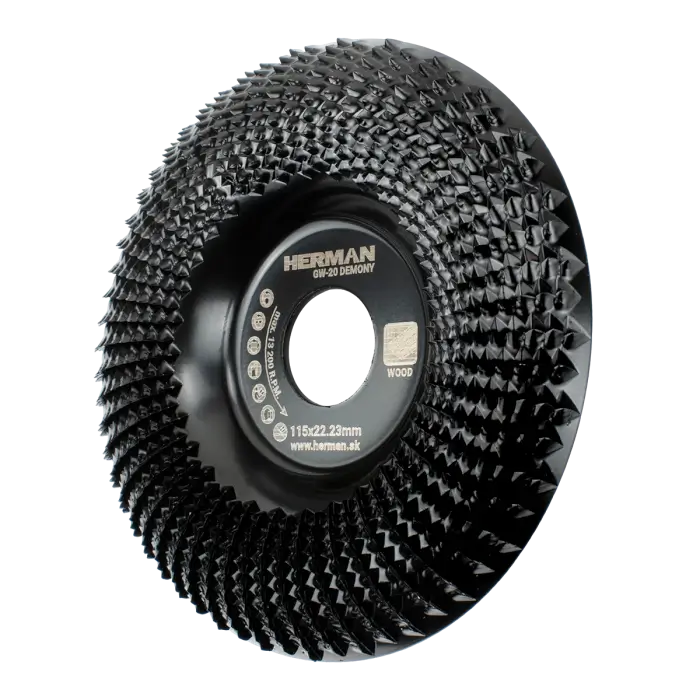 Carbide grinding wheel HERMAN GW-20 Demony Round rasp for wood