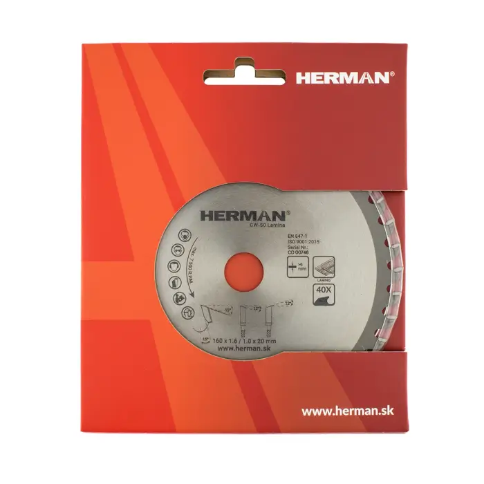 Circular saw blade HERMAN CW-50 Lamina Laminate flooring from 6mm