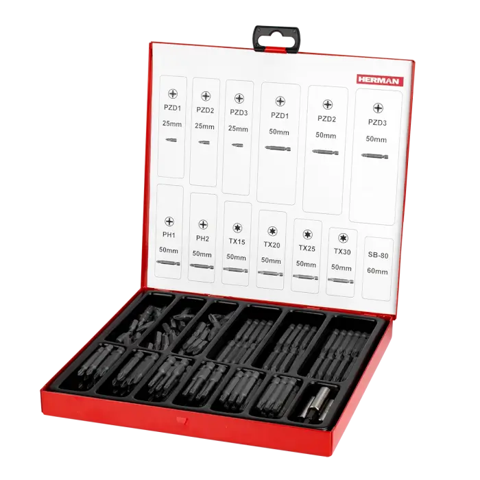 Classic bit set HERMAN QSB-21 243 bits in case