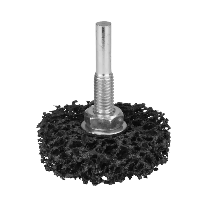 Cleaning wheel on a shank HERMAN FWK-10/S Dragon Black 50x13x6mm | STRIP-IT + SiC