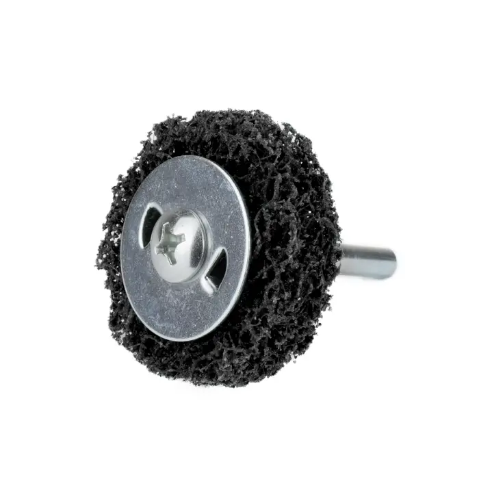 Cleaning wheel on a shank HERMAN FWK-10/S Dragon Black Abrasive : STRIP-IT + SiC