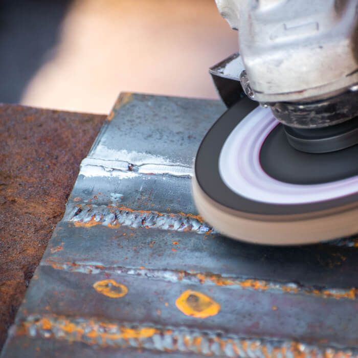 Combined flap disc HERMAN LWR-11 Area ZirTex Abrasive: Zirconia + Non-woven