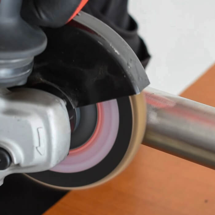 Combined flap disc HERMAN LWX-10 Area CerTex Ceramic + Non-woven for stainless steel