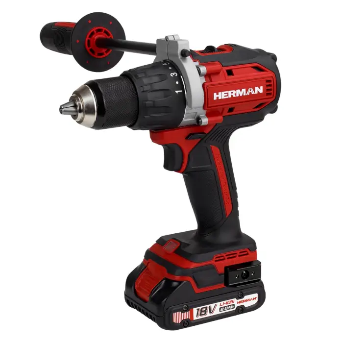 Cordless drill/driver HERMAN AXSP-1803 | 18,0 V 2Ah | Complete | Warranty: 3 years