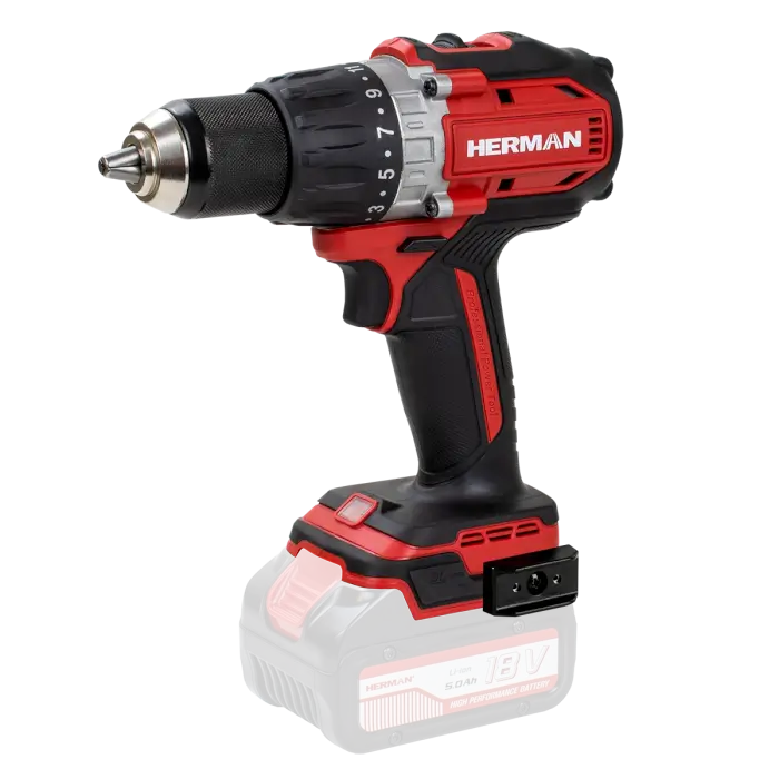 Cordless drill/driver HERMAN AXSP-1803 | 18,0 V with impact | Baretool | Warranty: 3 years