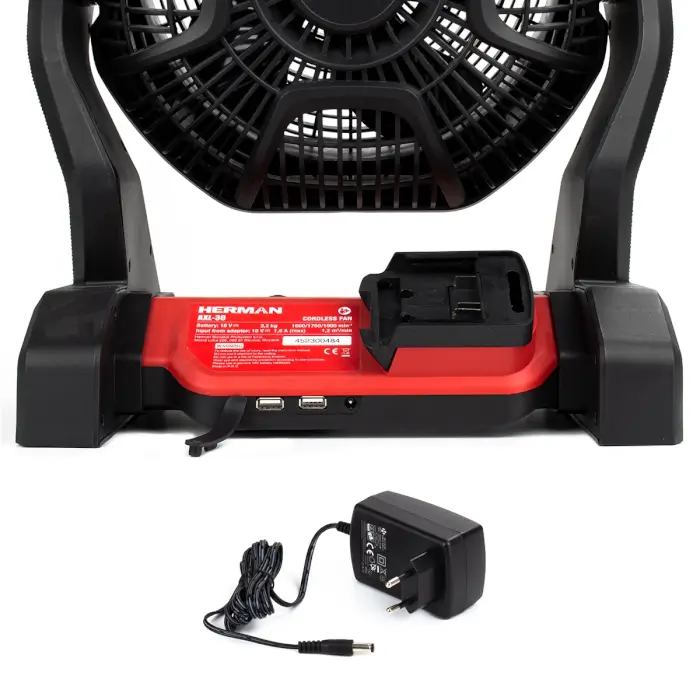 Cordless fan HERMAN AXL-30 | 18,0 V 220 V | Baretool | Warranty: 3 years