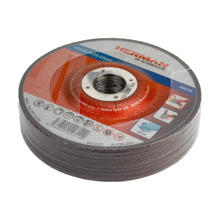 Cutting wheel HERMAN AR-40 Abrasor For stainless steel | Depressed centre
