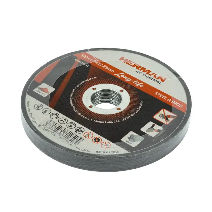 Cutting wheel HERMAN AX-30 Ceramic For steel and stainless steel | Flat