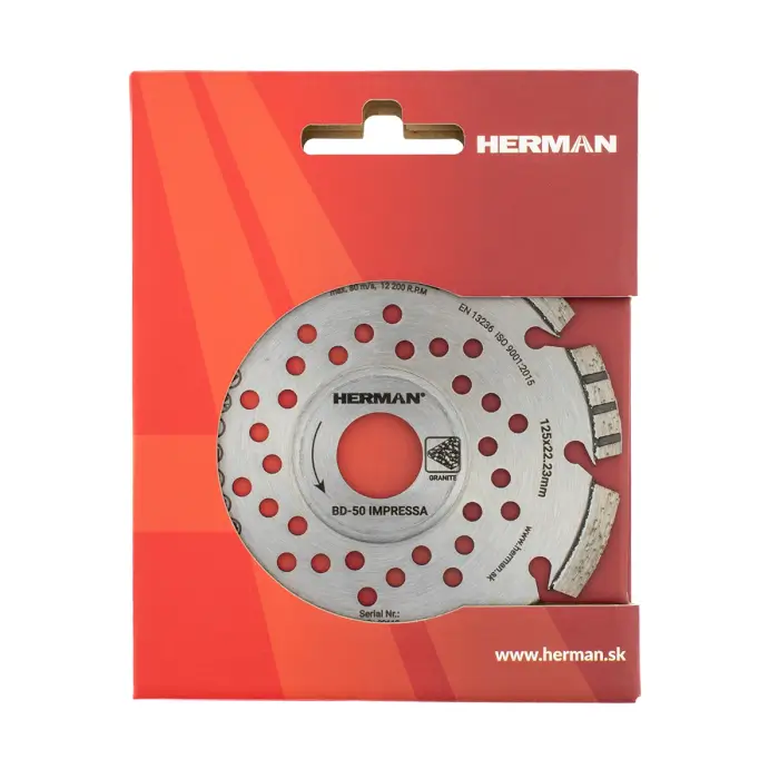 Diamond wheel HERMAN BD-50 Impressa For granite and marble