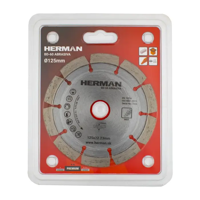 Diamond wheel HERMAN BD-60 Abrasiva For masonry and bricks