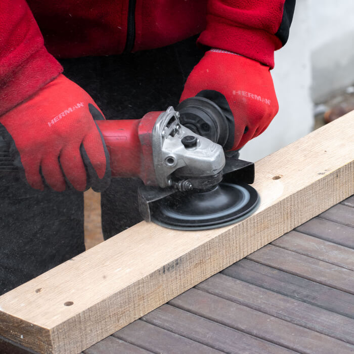 Fibre discs set HERMAN QF-20 For stainless steel