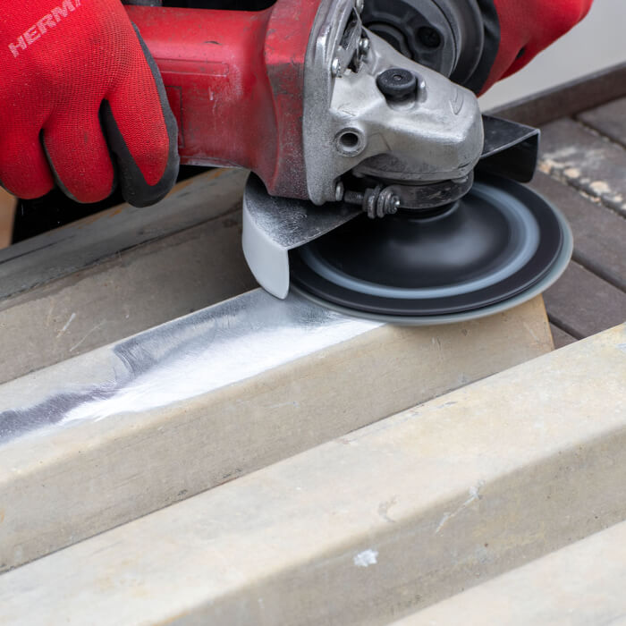 Fibre discs set HERMAN QF-20 For stainless steel