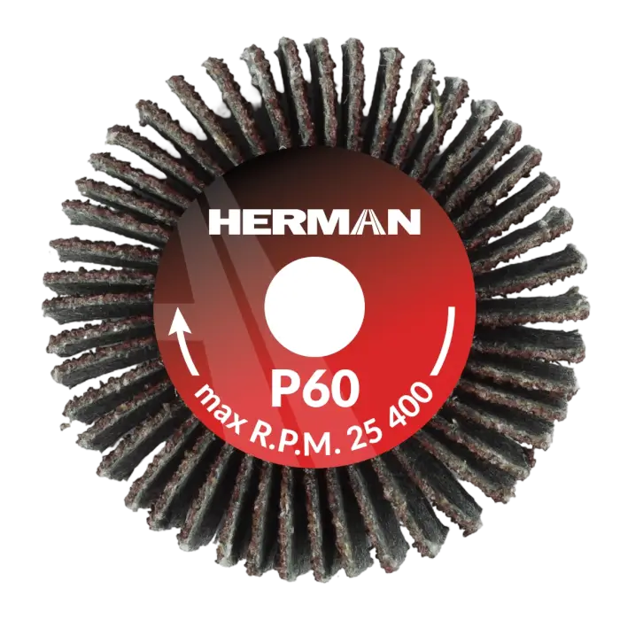 Grinding wheel on a shank HERMAN FWS-10/S 30x10x6mm | Corundum | P60