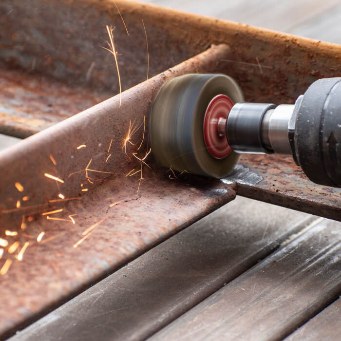 Grinding wheel on a shank HERMAN FWS-10/S Abrasive: corundum