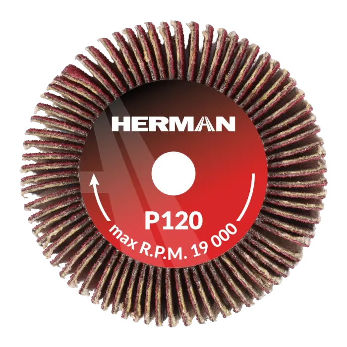 Grinding wheel on a shank HERMAN FWX-10/S 40x20x6mm | Ceramic | P120