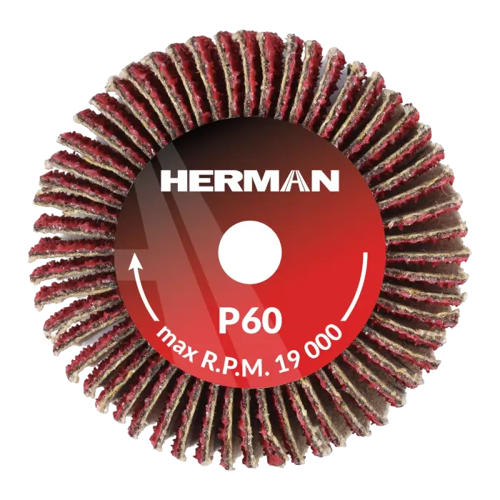 Grinding wheel on a shank HERMAN FWX-10/S 40x20x6mm | Ceramic | P60