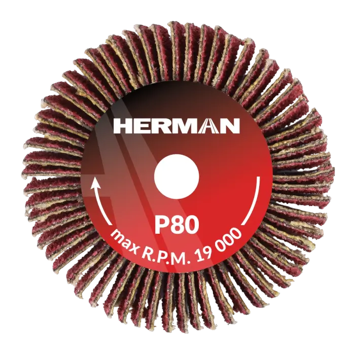 Grinding wheel on a shank HERMAN FWX-10/S 40x20x6mm | Ceramic | P80