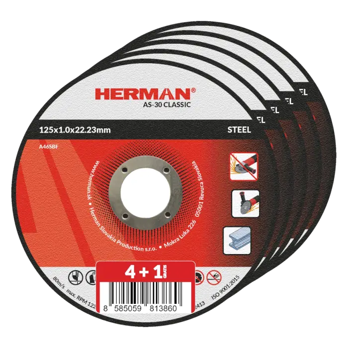 HERMAN AS-30 Classic | Packing in foil 4+1 125x1,0x22,23mm| Flat|TYP 41