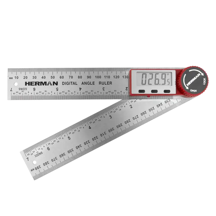 HERMAN PT-30 | Digital angle ruler Range 0-360°, stainless steel