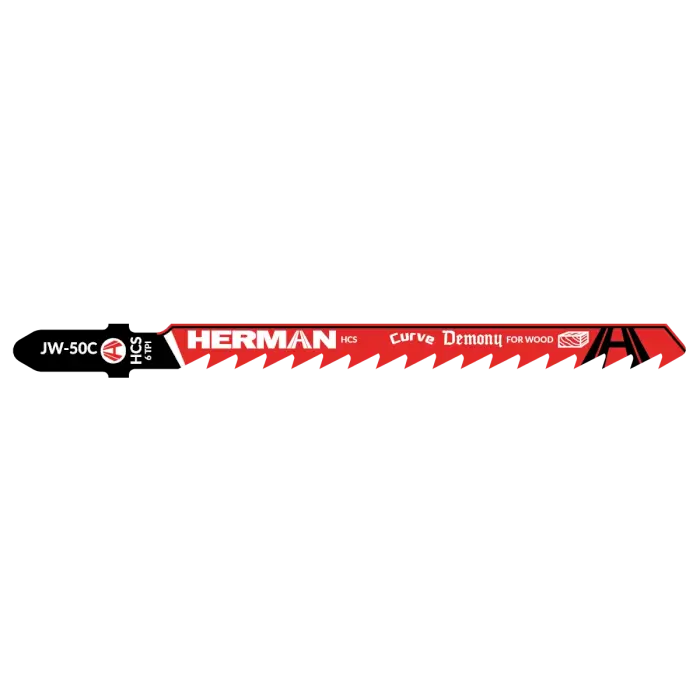 Jigsaw blade HERMAN JW-50C Curve Demony 100/75x1,3mm| 6TPI