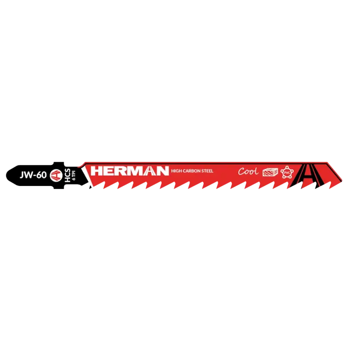 Jigsaw blade HERMAN JW-60 Speed Cool 100/75x1,3mm| 6TPI