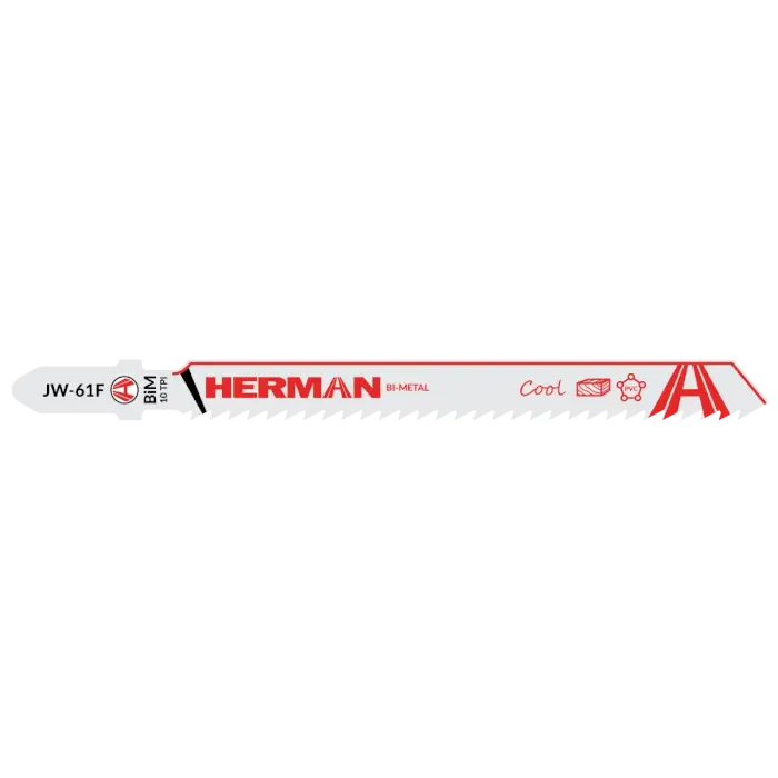 Jigsaw blade HERMAN JW-61F Cool 100/75x1,27mm| 10TPI