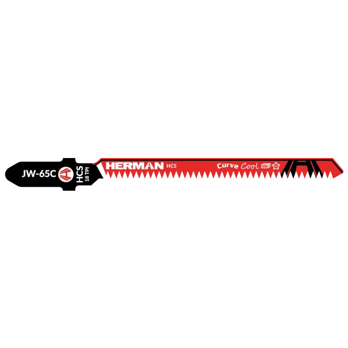 Jigsaw blade HERMAN JW-65C Curve Cool 83/58x1,3mm| 18TPI