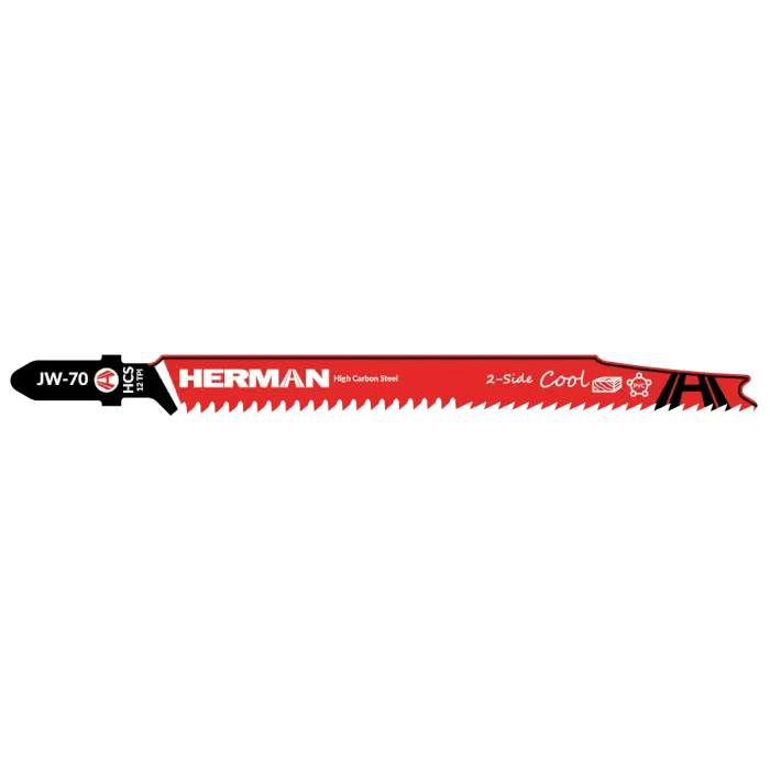 Jigsaw blade HERMAN JW-70 Cool 2S 116/90x1,3mm| 12TPI