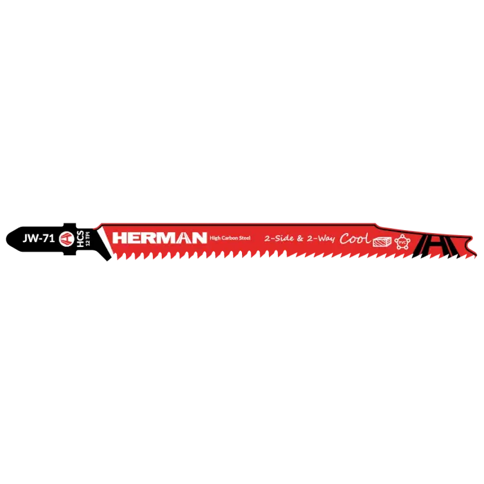 Jigsaw blade HERMAN JW-71 Cool 2S & 2W 116/90x1,3mm| 12TPI
