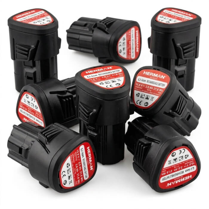 Li-ion battery HERMAN BL 10820A 10,8V | 2Ah