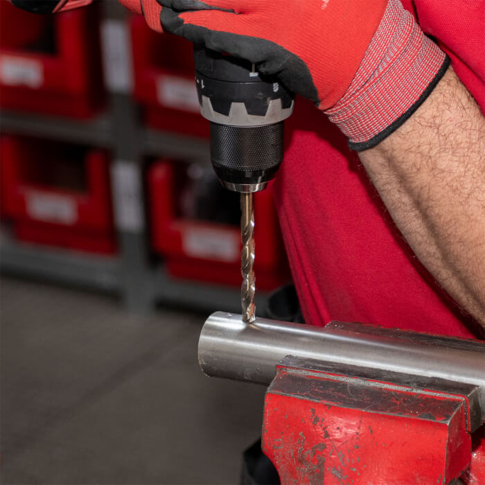 Metal drill bit DIN 338 HERMAN DM-40 HSS-E Co5% With cross-cut tip