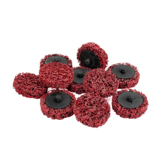 Quick Change Cleaning Disc HERMAN MKY-10/QC-RS Dragon Red Abrasive: STRIP-IT Aggressive