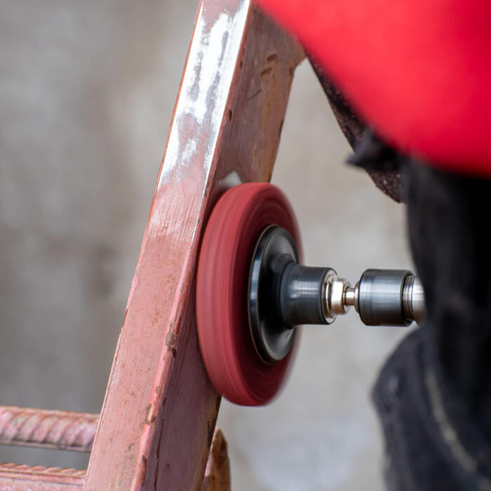 Quick Change Cleaning Disc HERMAN MKY-10/QC-RS Dragon Red Abrasive: STRIP-IT Aggressive