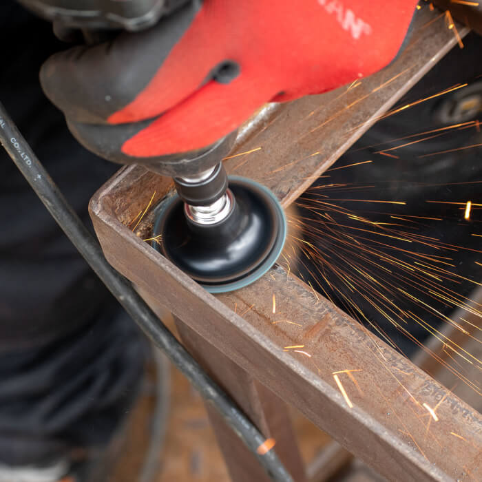 Quick Change Fibre disc HERMAN MFR-10/QC-RS Abrasive: zirconium