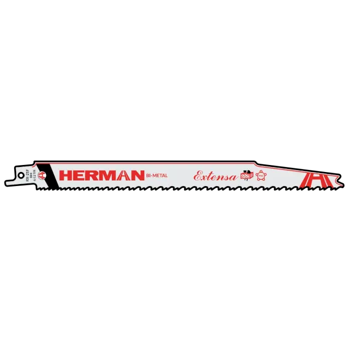 Reciprocating saw blade HERMAN RX-21F Extensa 230/210x19x1,27mm| 6/12TPI