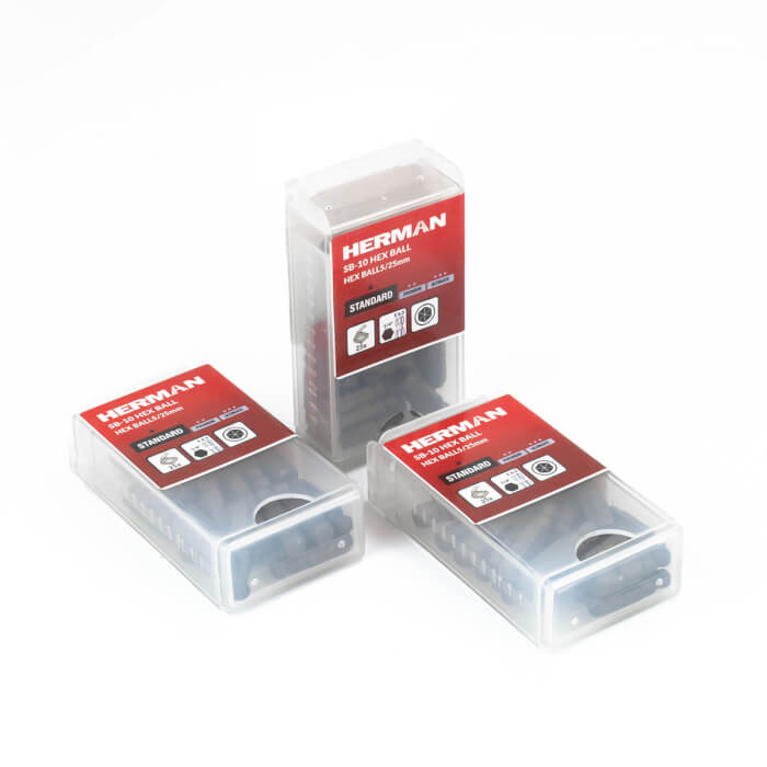 Screwdriver bit Classic HERMAN SB-10 HEX BALL For soft screwdriving