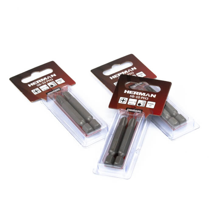 Screwdriver bit Classic HERMAN SB-10 PH 50mm For soft screwdriving