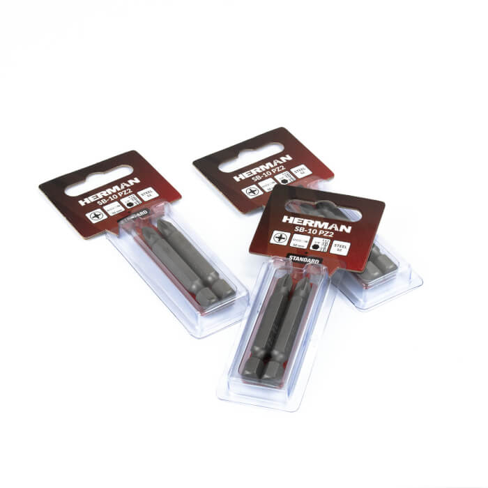 Screwdriver bit Classic HERMAN SB-10 PZ 50mm For soft screwdriving