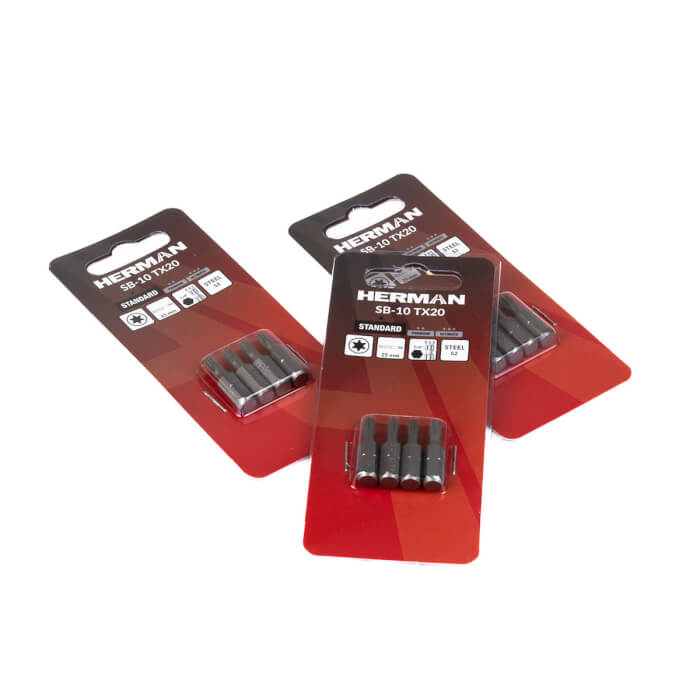 Screwdriver bit Classic HERMAN SB-10 TX For soft screwdriving