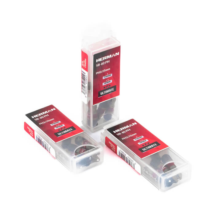Screwdriver bit TiN HERMAN SB-60 PH With titanium nitride coating