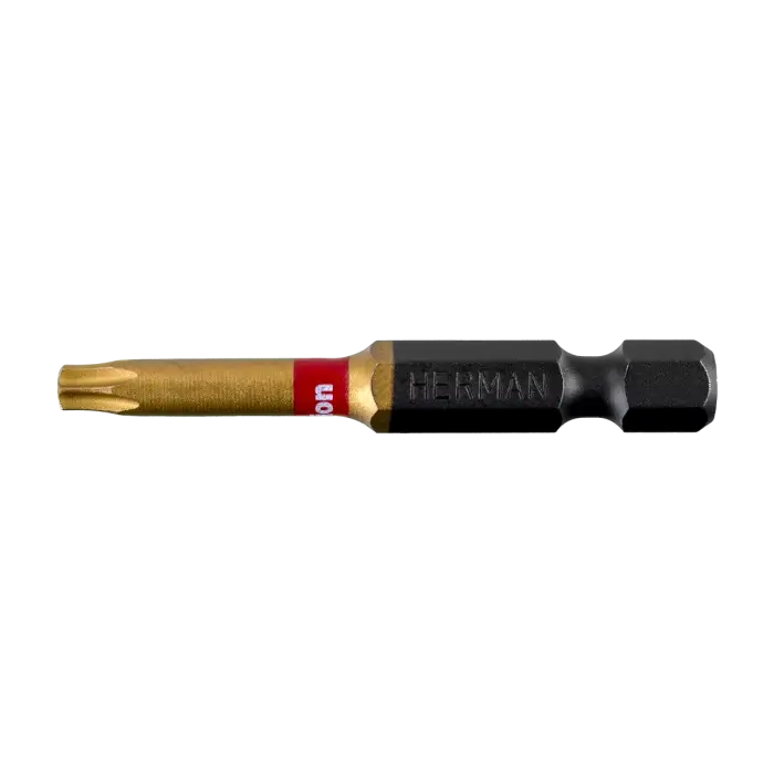 Screwdriver bit TiN HERMAN SB-60 TX 50mm With titanium nitride coating